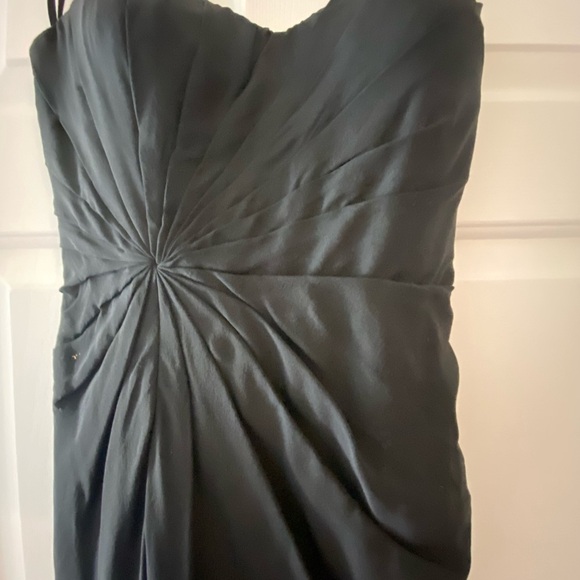 Aidan Mattox Black Strapless Gown - Picture 3 of 6